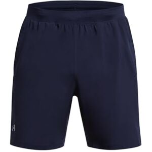 Under Armour - Launch 7in - Bleu Minuit - Shorts - Publicité Under Armour - Launch 7in - Bleu Minuit - Shorts - Publicité