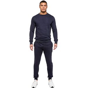 BRAND KRUZE Ensemble de survêtement pour homme avec col rond et manches longues, pull et jogging, bleu, L - Publicité BRAND KRUZE Ensemble de survêtement pour homme avec col rond et manches longues, pull et jogging, bleu, L - Publicité
