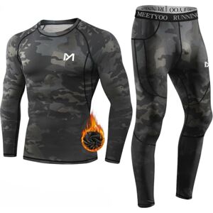 MEETYOO Ensemble de sous-vêtements Thermiques pour Homme,Longs sous-vêtements Fonctionnels, Respirants,pour Le Sport, l'entraînementle Ski, la Course,la randonnée,Noir/Camouflage,XXL - Publicité MEETYOO Ensemble de sous-vêtements Thermiques pour Homme,Longs sous-vêtements Fonctionnels, Respirants,pour Le Sport, l'entraînementle Ski, la Course,la randonnée,Noir/Camouflage,XXL - Publicité