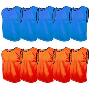 SPORTSBIBS Chasuble Sport x10pcs, Bavoirs d'entraînement, Gilets Football pour Enfants, Juniors et Adultes, Maillot Training, Plus de 10 Couleurs, Universel XS S M L XL XXL (XXL 170-190cm - Publicité SPORTSBIBS Chasuble Sport x10pcs, Bavoirs d'entraînement, Gilets Football pour Enfants, Juniors et Adultes, Maillot Training, Plus de 10 Couleurs, Universel XS S M L XL XXL (XXL 170-190cm - Publicité