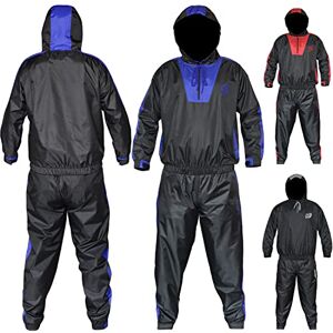 AQF Sauna Vetement De Sudation Femme Homme Fitness Combinaison Sudation Costume Sauna Sweat Suit Running Gym Jogging Survetement Tenue de Sudation (Tenue complète) (Bleu, X-Grande) - Publicité AQF Sauna Vetement De Sudation Femme Homme Fitness Combinaison Sudation Costume Sauna Sweat Suit Running Gym Jogging Survetement Tenue de Sudation (Tenue complète) (Bleu, X-Grande) - Publicité