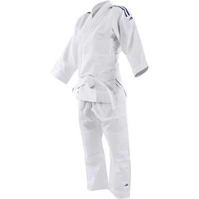 Adidas Tenue Kimono de Judo Evolution J200 T120/130- ADIJ200E Blanc FR : M (Taille Fabricant : 120/130) - Publicité Adidas Tenue Kimono de Judo Evolution J200 T120/130- ADIJ200E Blanc FR : M (Taille Fabricant : 120/130) - Publicité