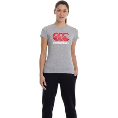 Canterbury Femme Logo T-Shirt, Gris, 36 EU - Publicité Canterbury Femme Logo T-Shirt, Gris, 36 EU - Publicité