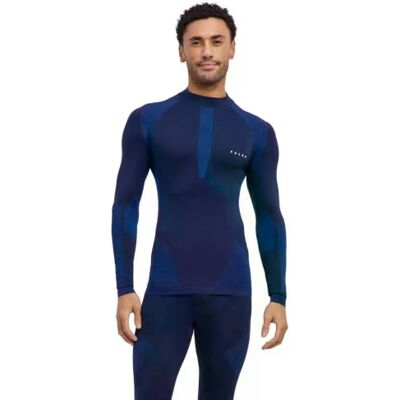 Falke Warm Turtleneck M L/s Sh fil fonctionnel séchage rapide 1 pièce, Couche de base supérieure Homme, Bleu Space Blue 6116, S - Publicité Falke Warm Turtleneck M L/s Sh fil fonctionnel séchage rapide 1 pièce, Couche de base supérieure Homme, Bleu Space Blue 6116, S - Publicité