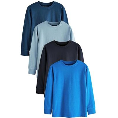 Next - Lot de 4 t-shirts manches longues - 100% coton - 116 cm - Publicité Next - Lot de 4 t-shirts manches longues - 100% coton - 116 cm - Publicité