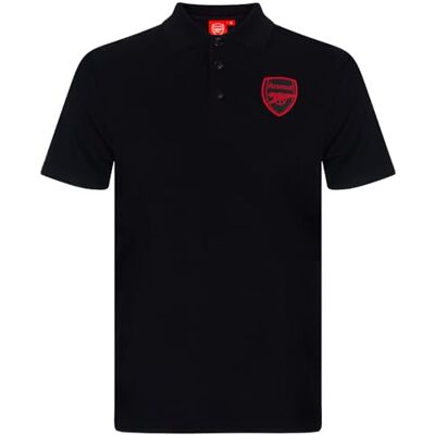 Arsenal FC - Crest Polo - Noir - XXL - Polo - Publicité Arsenal FC - Crest Polo - Noir - XXL - Polo - Publicité