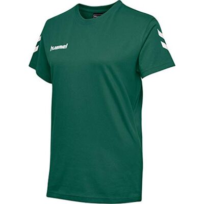 Hummel T-shirt coton vert XS - Sportshirt femme - Publicité Hummel T-shirt coton vert XS - Sportshirt femme - Publicité