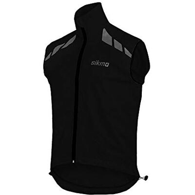 Sikma Gilet de cyclisme léger coupe-vent sans manches gilet réfléchissant course cyclisme jersey haute visibilité printemps vélo gilet vêtements thermique léger Gilet. Publicité Sikma Gilet de cyclisme léger coupe-vent sans manches gilet réfléchissant course cyclisme jersey haute visibilité printemps vélo gilet vêtements thermique léger Gilet. Publicité