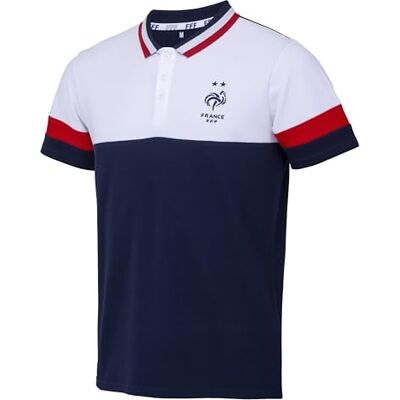 FFF Polo Collection Officielle Equipe de France de Football Taille Homme S - Publicité FFF Polo Collection Officielle Equipe de France de Football Taille Homme S - Publicité