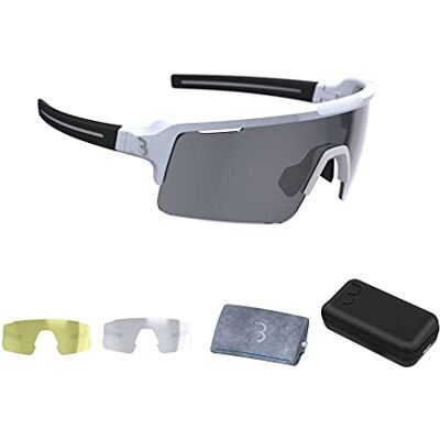 BBB Fuse Lunettes de vélo de sport modernes Grand verre Grilamid VTT Gravier Pour homme et femme Noir mat Mixte - Publicité BBB Fuse Lunettes de vélo de sport modernes Grand verre Grilamid VTT Gravier Pour homme et femme Noir mat Mixte - Publicité
