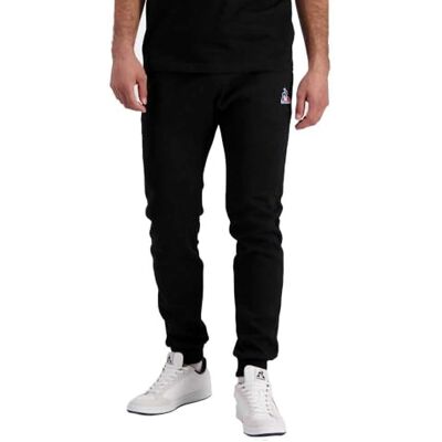Le Coq Sportif ESS Pant Slim N°2 Pantalon Homme Double Face 300gr Coton Polyester Ceinture Élastiquée Cordon Serrage 2 Poches Italiennes Taille XL Noir - Publicité Le Coq Sportif ESS Pant Slim N°2 Pantalon Homme Double Face 300gr Coton Polyester Ceinture Élastiquée Cordon Serrage 2 Poches Italiennes Taille XL Noir - Publicité