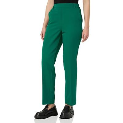 KAFFE Women's Trousers High-Waisted Elastic Waistband Cropped Length Regular Fit - Publicité KAFFE Women's Trousers High-Waisted Elastic Waistband Cropped Length Regular Fit - Publicité