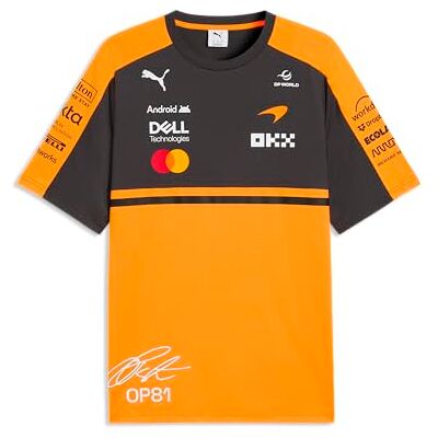 Puma McLaren F1 2026 T-Shirt Pilote Homme Oscar Piastri – Orange Manches courtes avec col rond, T-shirt Oscar Piastri Driver 2026, Comme vu par Oscar Piastri, sous licence officielle - Publicité Puma McLaren F1 2026 T-Shirt Pilote Homme Oscar Piastri – Orange Manches courtes avec col rond, T-shirt Oscar Piastri Driver 2026, Comme vu par Oscar Piastri, sous licence officielle - Publicité