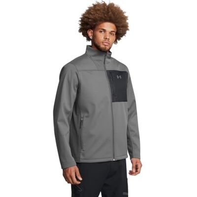 Under Armour ColdGear Infrared Shield 2.0 Softshell pour homme, (025) Castlerock / Noir / Castlerock, X-Large - Publicité Under Armour ColdGear Infrared Shield 2.0 Softshell pour homme, (025) Castlerock / Noir / Castlerock, X-Large - Publicité