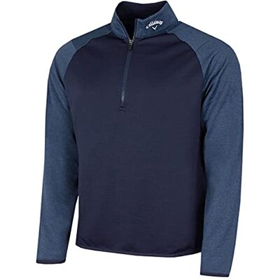 Callaway Golf - Waffle 1/4 Zip Two-Tone - Peacoat - Publicité Callaway Golf - Waffle 1/4 Zip Two-Tone - Peacoat - Publicité