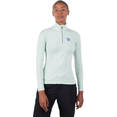 Rossignol Bleu Clair Half Zip Maillot Thermique - Thermo - Publicité Rossignol Bleu Clair Half Zip Maillot Thermique - Thermo - Publicité
