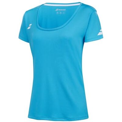 T-shirt à manches courtes Babolat Play - bleu cyan - Publicité T-shirt à manches courtes Babolat Play - bleu cyan - Publicité