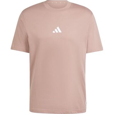 Adidas - Essentials 3 Stripes - Rose - Homme - T-shirt - Publicité Adidas - Essentials 3 Stripes - Rose - Homme - T-shirt - Publicité