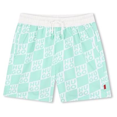 HUGO Swim Shorts Boy's, Green - Publicité HUGO Swim Shorts Boy's, Green - Publicité
