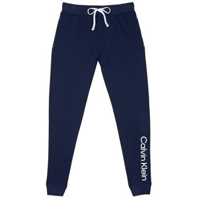 Calvin Klein Lot de 2 pantalons de jogging en tissu éponge avec logo CK emblématique pour femme, Shoreline/Gris, Taille M - Publicité Calvin Klein Lot de 2 pantalons de jogging en tissu éponge avec logo CK emblématique pour femme, Shoreline/Gris, Taille M - Publicité