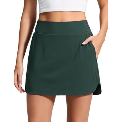 CRZ YOGA Taille Haute Dauphine Jupes de Golf Short Intégré avec Poches, Séchage Rapide, Tennis, Une Ligne, Mini, Jupe-short pour Femme - Publicité CRZ YOGA Taille Haute Dauphine Jupes de Golf Short Intégré avec Poches, Séchage Rapide, Tennis, Une Ligne, Mini, Jupe-short pour Femme - Publicité