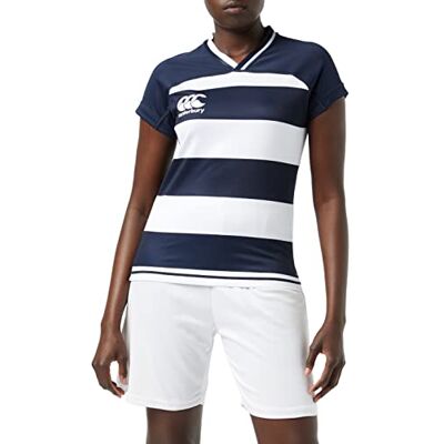 Canterbury Femme Maillot de Rugby Vapodri Evader à Rayures Horizontales Technologie Vapodri Coupe athlétique Professionnelle Durable Maillot de Rugby Technique Navy 12 - Publicité Canterbury Femme Maillot de Rugby Vapodri Evader à Rayures Horizontales Technologie Vapodri Coupe athlétique Professionnelle Durable Maillot de Rugby Technique Navy 12 - Publicité