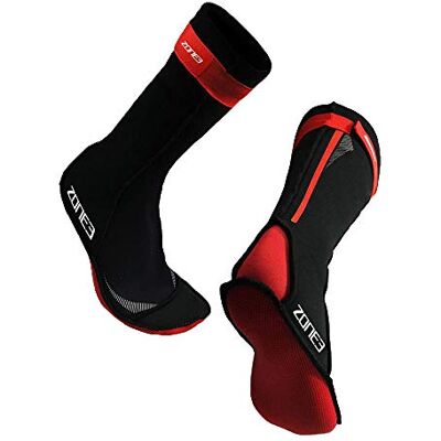 Zone3 Escarpines Neopreno, Neoprene Swim Socks, Negro-Rojo L - Publicité Zone3 Escarpines Neopreno, Neoprene Swim Socks, Negro-Rojo L - Publicité
