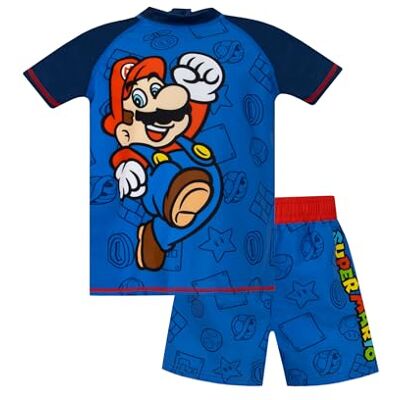 Ensemble de natation Super Mario - Garçons 9-10 ans - Rouge - Publicité Ensemble de natation Super Mario - Garçons 9-10 ans - Rouge - Publicité