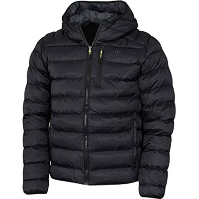 Calvin Klein Mens Veste Jacquard tissée San Gabriel Noir/Lime XXL - Publicité Calvin Klein Mens Veste Jacquard tissée San Gabriel Noir/Lime XXL - Publicité