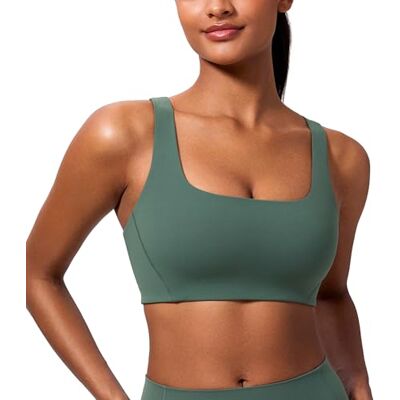 CRZ YOGA Butterlift Brassières de Sport Col Carré Double Doublure, Maintien Léger, Non Rembourré, Yoga, Beurré Mou, Dos Nageur en V, pour Femmes - Publicité CRZ YOGA Butterlift Brassières de Sport Col Carré Double Doublure, Maintien Léger, Non Rembourré, Yoga, Beurré Mou, Dos Nageur en V, pour Femmes - Publicité
