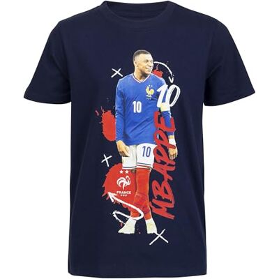 FFF T-Shirt Enfant Kylian Mbappé Collection Officielle Equipe de France de Football 8 Ans - Publicité FFF T-Shirt Enfant Kylian Mbappé Collection Officielle Equipe de France de Football 8 Ans - Publicité