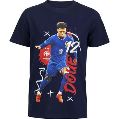 FFF T-Shirt Enfant Désiré Doué Collection Officielle Equipe de France de Football 10 Ans - Publicité FFF T-Shirt Enfant Désiré Doué Collection Officielle Equipe de France de Football 10 Ans - Publicité