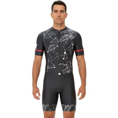 Sikma Combinaison de cyclisme pour homme avec rembourrage en gel Coupe courte et sublimée - Publicité Sikma Combinaison de cyclisme pour homme avec rembourrage en gel Coupe courte et sublimée - Publicité