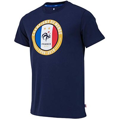 Equipe de France de Football T-Shirt FFF Champions du Monde Collection Officielle Taille Homme S - Publicité Equipe de France de Football T-Shirt FFF Champions du Monde Collection Officielle Taille Homme S - Publicité