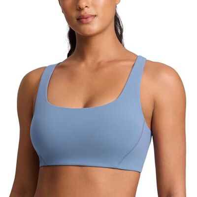 CRZ YOGA Butterlift Brassières de Sport Col Carré Double Doublure, Maintien Léger, Non Rembourré, Yoga, Beurré Mou, Dos Nageur en V, pour Femmes - Publicité CRZ YOGA Butterlift Brassières de Sport Col Carré Double Doublure, Maintien Léger, Non Rembourré, Yoga, Beurré Mou, Dos Nageur en V, pour Femmes - Publicité