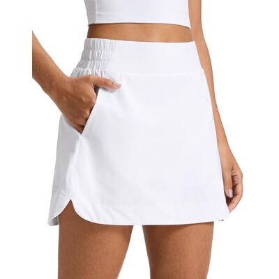 CRZ YOGA Taille Haute Dauphine Jupe de Golf Short Intégré avec Poches, Séchage Rapide, Tennis, Une Ligne, Mini, Jupe-short pour Femme - Publicité CRZ YOGA Taille Haute Dauphine Jupe de Golf Short Intégré avec Poches, Séchage Rapide, Tennis, Une Ligne, Mini, Jupe-short pour Femme - Publicité