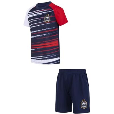 FFF Ensemble Maillot Short Collection Officielle Equipe de France de Football 14 Ans - Publicité FFF Ensemble Maillot Short Collection Officielle Equipe de France de Football 14 Ans - Publicité