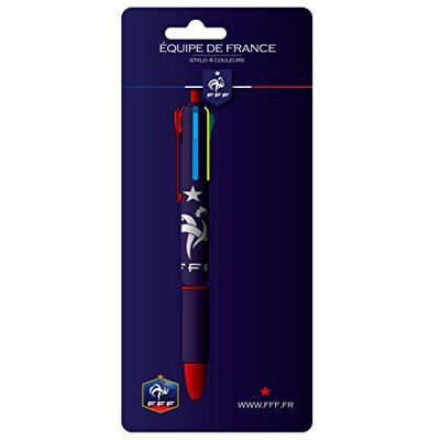 FFF Stylo 4 couleurs Collection officielle Equipe de France de Football - Publicité FFF Stylo 4 couleurs Collection officielle Equipe de France de Football - Publicité