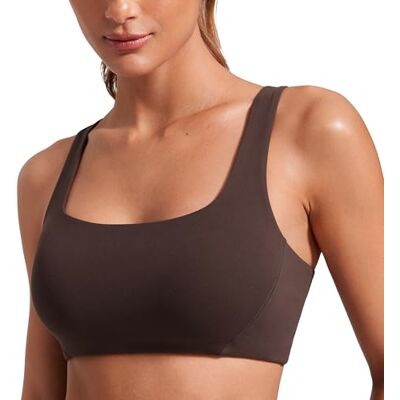 CRZ YOGA Butterlift Brassières de Sport Col Carré Double Doublure, Maintien Léger, Non Rembourré, Yoga, Beurré Mou, Dos Nageur en V, pour Femmes - Publicité CRZ YOGA Butterlift Brassières de Sport Col Carré Double Doublure, Maintien Léger, Non Rembourré, Yoga, Beurré Mou, Dos Nageur en V, pour Femmes - Publicité
