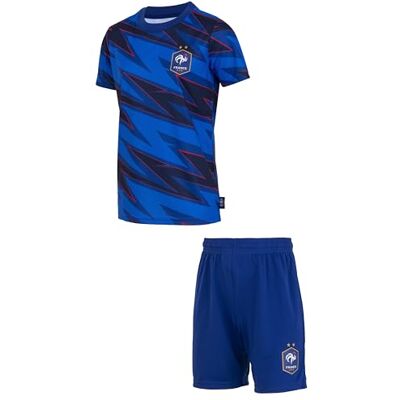 FFF Ensemble Maillot Short Collection Officielle Equipe de France de Football 14 Ans - Publicité FFF Ensemble Maillot Short Collection Officielle Equipe de France de Football 14 Ans - Publicité