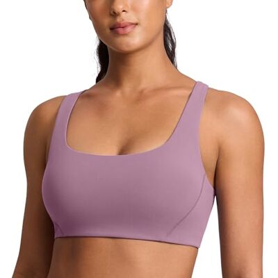 CRZ YOGA Butterlift Brassières de Sport Col Carré Double Doublure, Maintien Léger, Non Rembourré, Yoga, Beurré Mou, Dos Nageur en V, pour Femmes - Publicité CRZ YOGA Butterlift Brassières de Sport Col Carré Double Doublure, Maintien Léger, Non Rembourré, Yoga, Beurré Mou, Dos Nageur en V, pour Femmes - Publicité