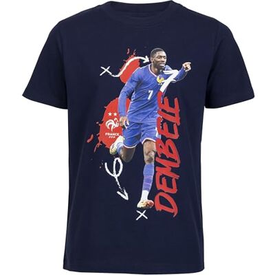 FFF T-Shirt Enfant Ousmane Dembélé Collection Officielle Equipe de France de Football 10 Ans - Publicité FFF T-Shirt Enfant Ousmane Dembélé Collection Officielle Equipe de France de Football 10 Ans - Publicité