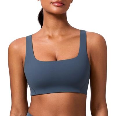 CRZ YOGA Butterlift Brassières de Sport Col Carré Double Doublure, Maintien Léger, Non Rembourré, Yoga, Beurré Mou, Dos Nageur en V, pour Femmes - Publicité CRZ YOGA Butterlift Brassières de Sport Col Carré Double Doublure, Maintien Léger, Non Rembourré, Yoga, Beurré Mou, Dos Nageur en V, pour Femmes - Publicité