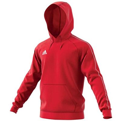Adidas - JR Core 18 CV3431 - Rouge - 159-164 cm/L - Hoodie - Publicité Adidas - JR Core 18 CV3431 - Rouge - 159-164 cm/L - Hoodie - Publicité