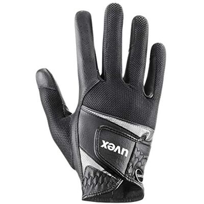 Gants d'équitation Uvex Sumair - Durables, Respirants, Écran Tactile, Noir Argenté - Publicité Gants d'équitation Uvex Sumair - Durables, Respirants, Écran Tactile, Noir Argenté - Publicité
