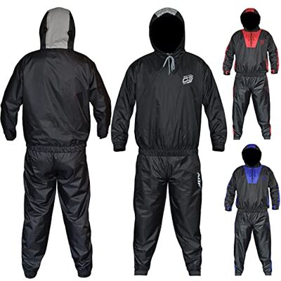 AQF - Heavy Duty Sauna Sweat - Noir/Gris - S - Veste de survêtement - Publicité AQF - Heavy Duty Sauna Sweat - Noir/Gris - S - Veste de survêtement - Publicité