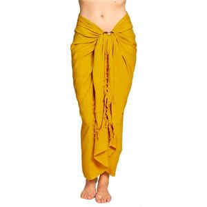 PANASIAM Sarong uni safron yellow, 250x116cm - Publicité PANASIAM Sarong uni safron yellow, 250x116cm - Publicité
