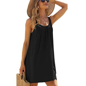 RPAEOY Robe de Plage Sans Manches pour Femmes Cache-Maillots et Sarongs Sexy Maillot de Bain Bikini Cover Up Beachwear Bohème (Noir, XL) - Publicité RPAEOY Robe de Plage Sans Manches pour Femmes Cache-Maillots et Sarongs Sexy Maillot de Bain Bikini Cover Up Beachwear Bohème (Noir, XL) - Publicité
