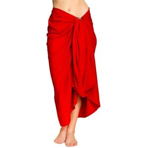 PANASIAM Sarong uni red, 190x116cm - Publicité PANASIAM Sarong uni red, 190x116cm - Publicité