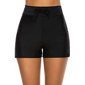TTPSRY Bain Shorty Femme Bas de Maillot Natation Short Élastique Plage Shorts avec Cordon Réglable Taille Haute Bikini Maillots de Bain Tankini Bottoms (Noir/L) - Publicité TTPSRY Bain Shorty Femme Bas de Maillot Natation Short Élastique Plage Shorts avec Cordon Réglable Taille Haute Bikini Maillots de Bain Tankini Bottoms (Noir/L) - Publicité